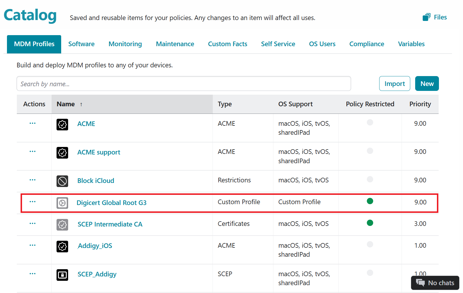 Policies — Deploy Now