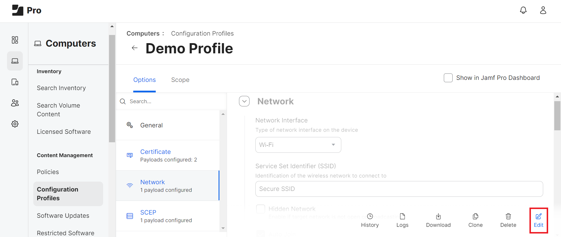Trusted Certificates — select new Root CA